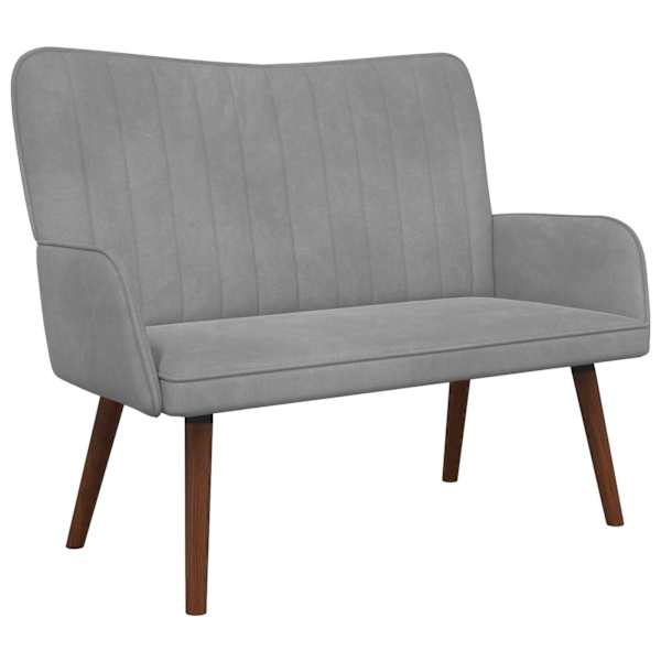 vidaXL 2-kohaline diivan Helehall 115 x 61 x 87 cm Samet