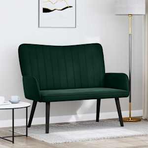 Dvosečna zofa Temno zelena 115 x 61 x 87 cm Žamet