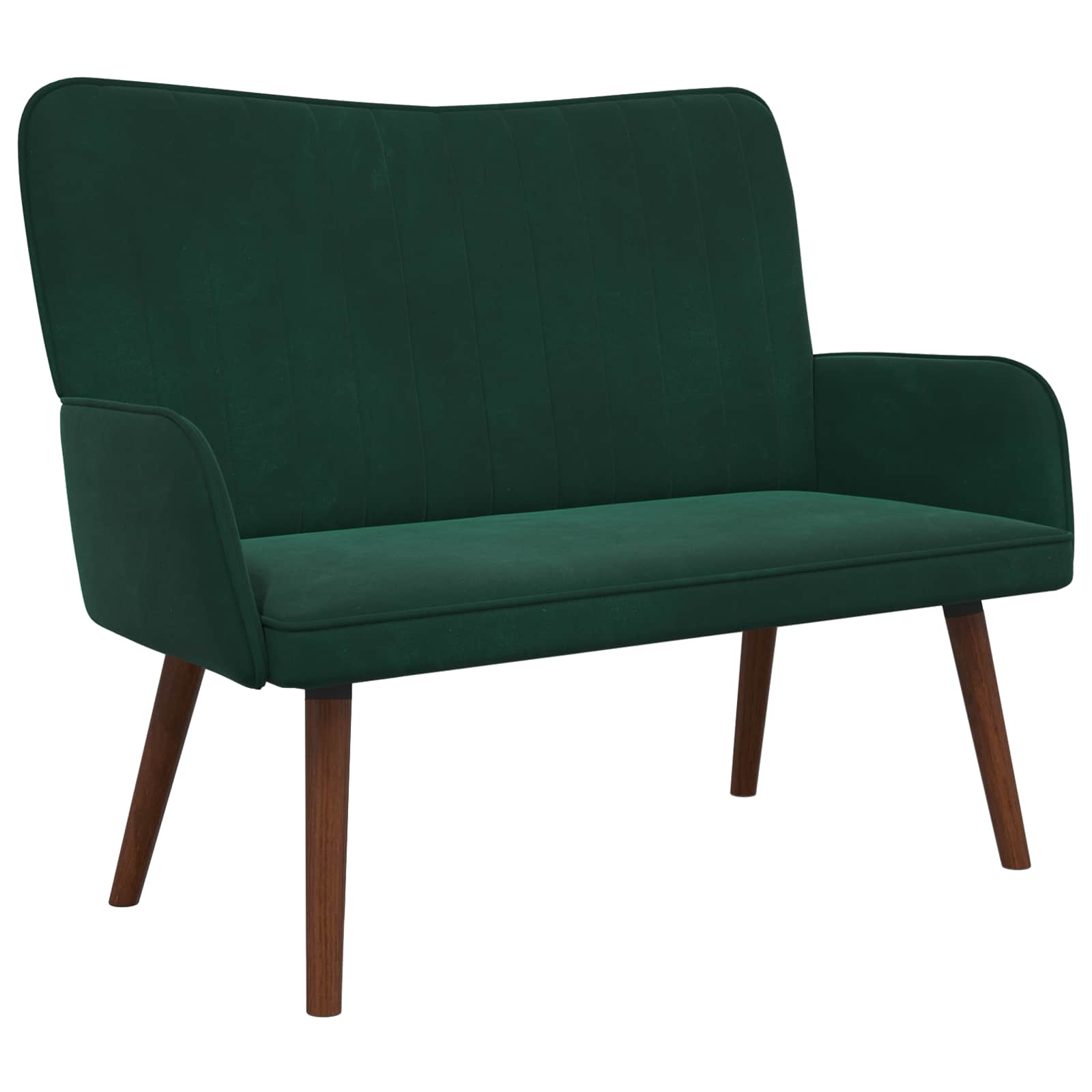 VidaXL Tweedelige Sofa Donkergroen 115 X 61 X 87 Cm Fluweel