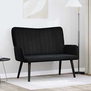 Dvosečna zofa Črna 115 x 61 x 87 cm Žamet