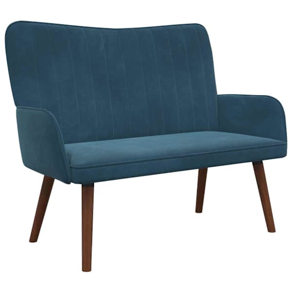 vidaXL 2-kohaline diivan Sinine 115 x 61 x 87 cm Samet