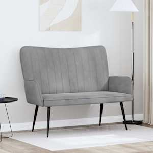 Dvosečna zofa Svetlo siva 115 x 61 x 87 cm Žamet