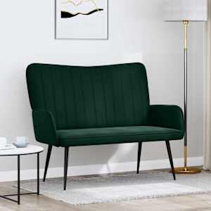 Dvosečna zofa Temno zelena 115 x 61 x 87 cm Žamet