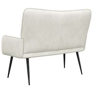 Pohovka pro dva Krémová 115 x 61 x 87 cm samet - obrázek 6