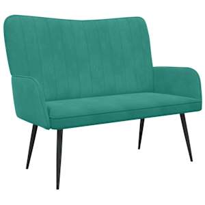 vidaXL 2-kohaline diivan T&uuml;rkiis 115 x 61 x 87 cm Samet