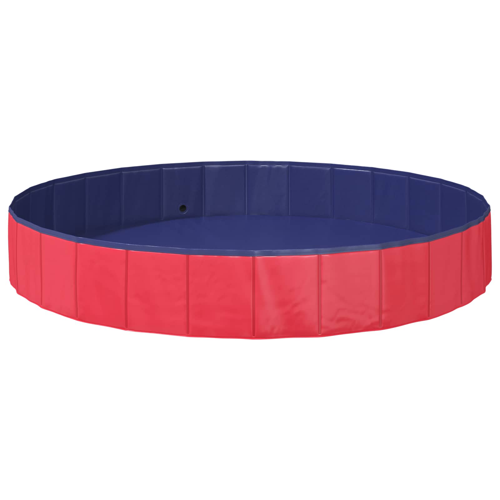 Kinderen Zwembad Rood Ø200 x 30 cm Dik PVC en Gelaagd Hout image 3