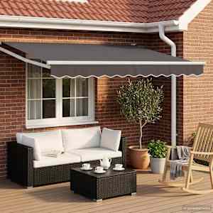 Ročno zložljivo senčilo Antracit 3 x 2 m