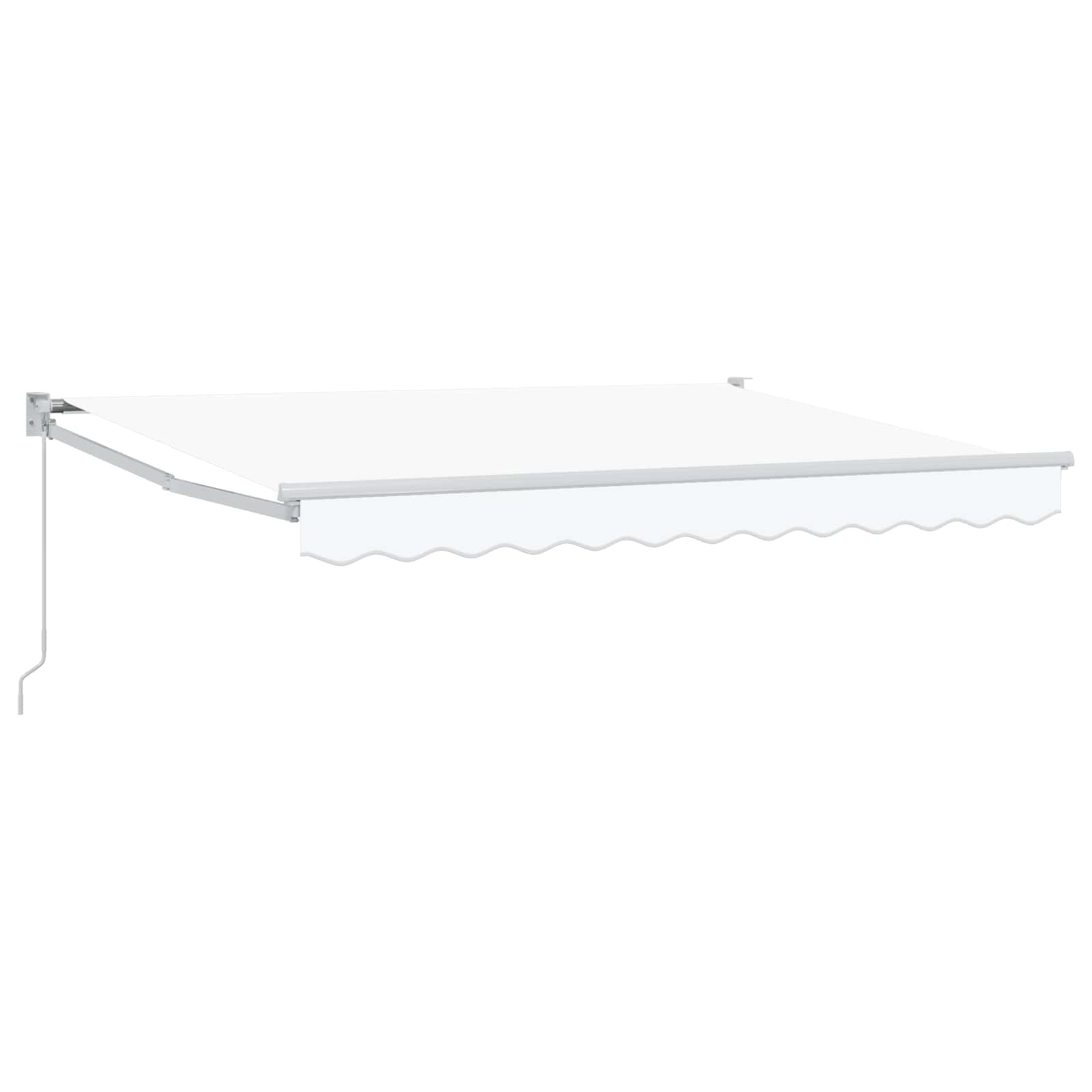 Handmatig uitschuifbare luifel Wit 3 x 2 m image 1