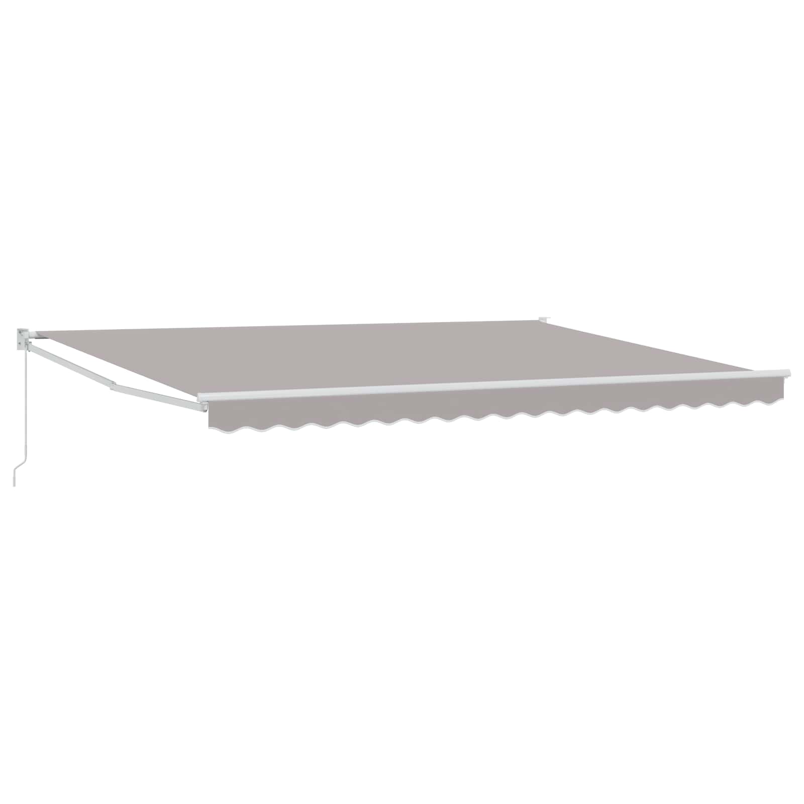 vidaXL Copertină retractabilă manuală Gri deschis 4 x 2 m