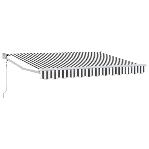 vidaXL Kokkuvolditav varikatus Anthracite ja valge 2,5 x 2 m