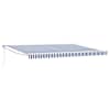 vidaXL Electric Awning 4 x 2 m Sinine ja Valge Triip 100% Polyester