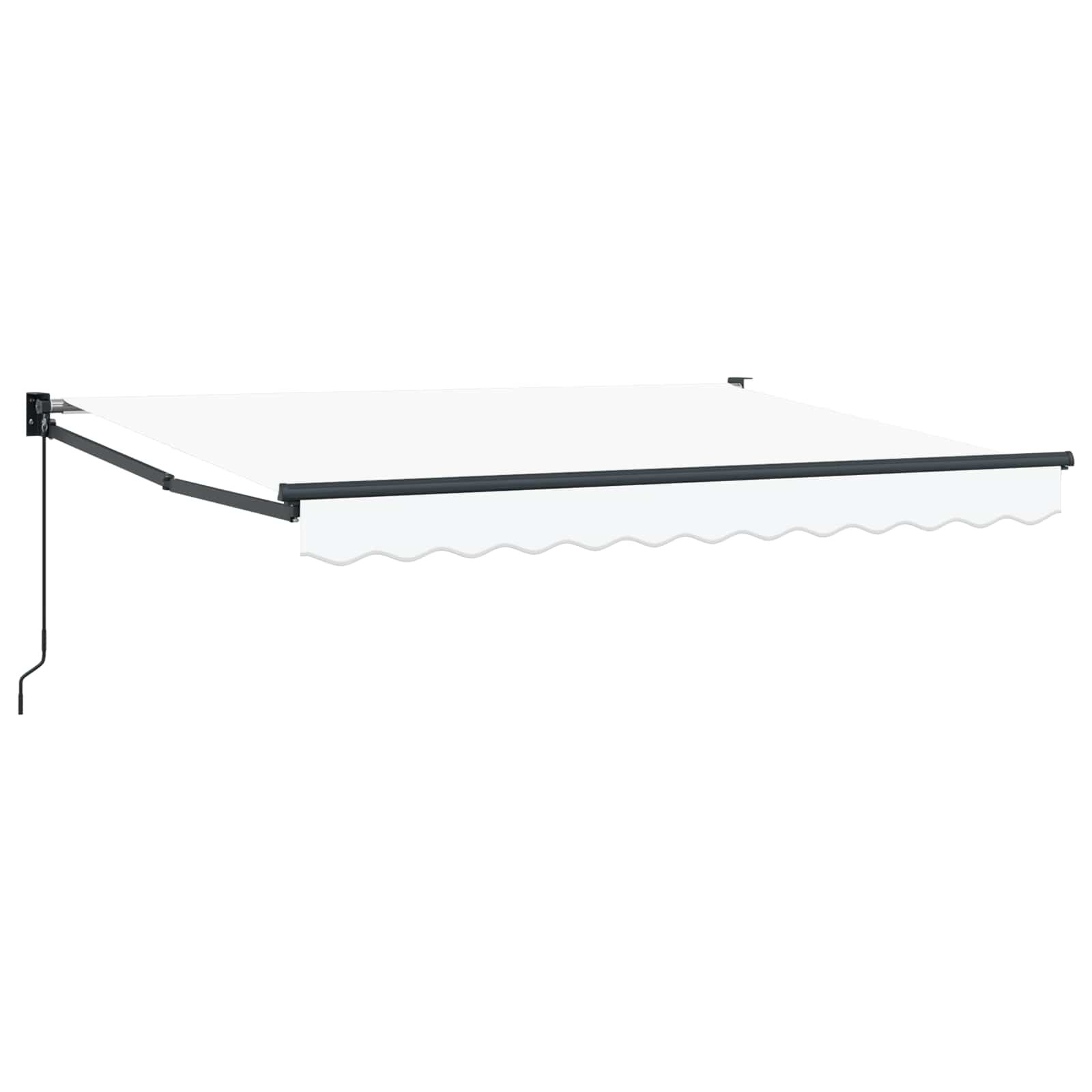 Handmatig uitschuifbare luifel Wit 2,5 x 2 m image 1