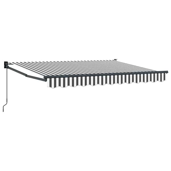 vidaXL Kokkuvolditav varikatus Anthracite ja valge 3 x 2 m