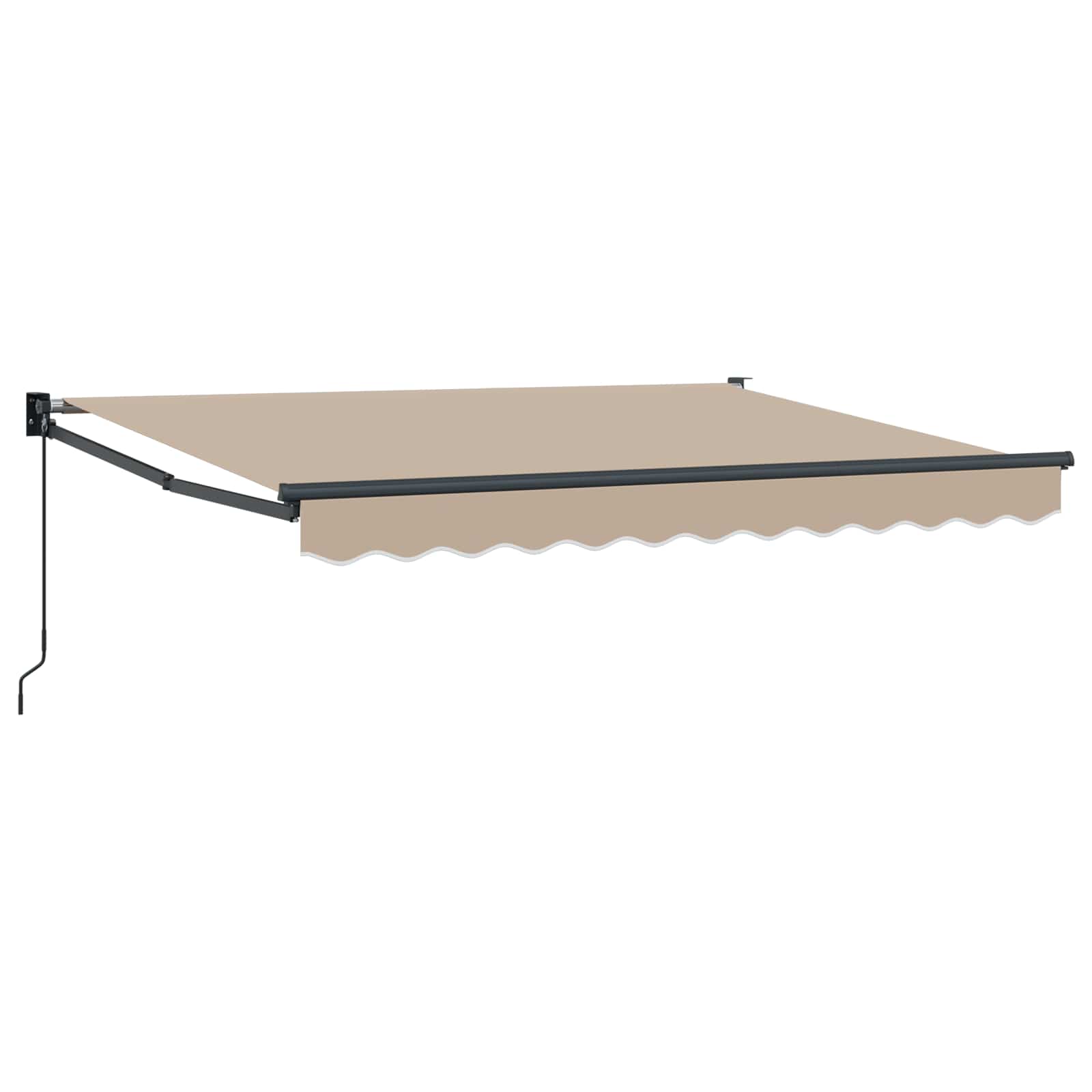 Handmatig uitschuifbare luifel Beige 3,5 x 2 m image 1