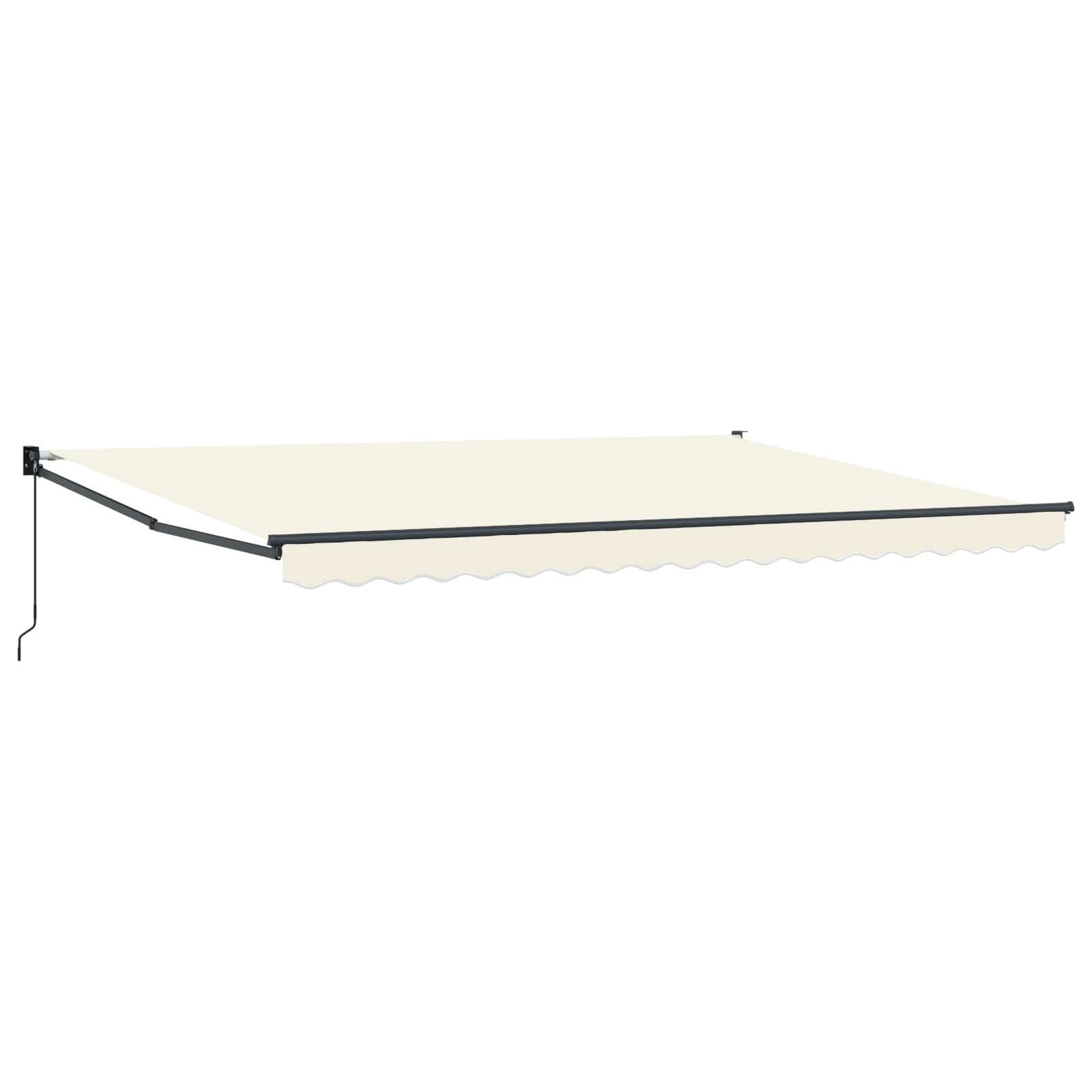 Handmatig uitschuifbare luifel Crème 4 x 2 m image 1