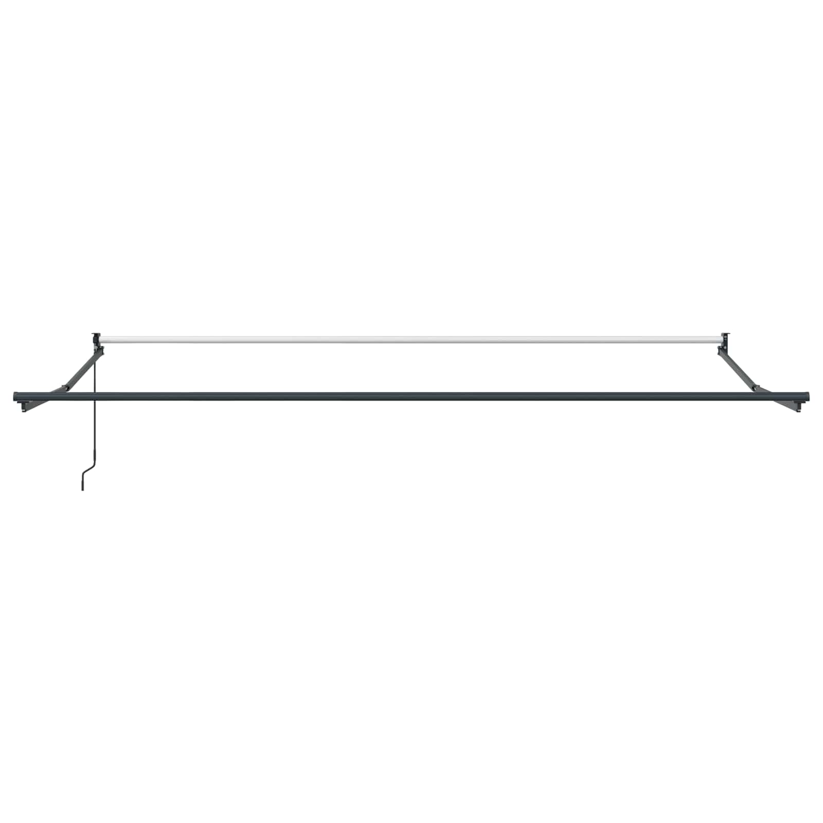 vidaXL Vlečna tenda Antracit 4 x 2 m 100% poliester in aluminij - slika 5
