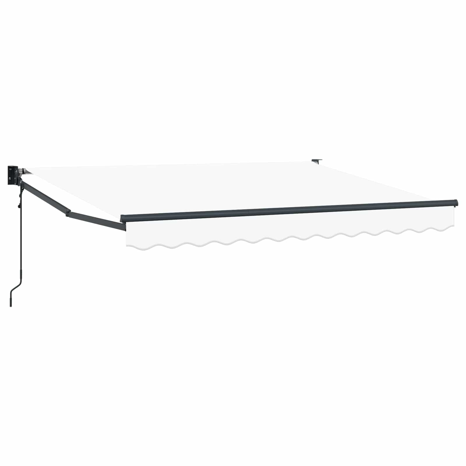 Elektrisch Uittrekbaar Zonnescherm Wit 2,5 x 2 m image 1