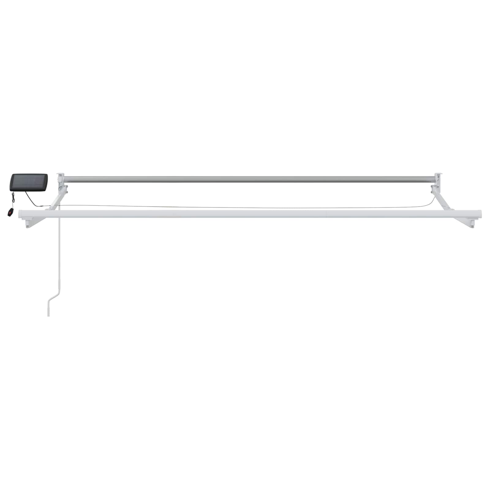Handbediende luifel met LED's Antraciet en Wit 3 x 2 m image 5