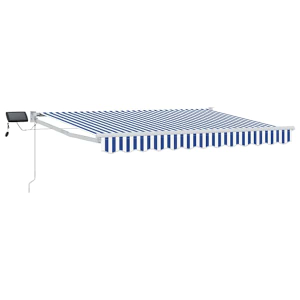 vidaXL K&auml;sitsi juhitav varikatus koos LED-idega 3,5 x 2 m