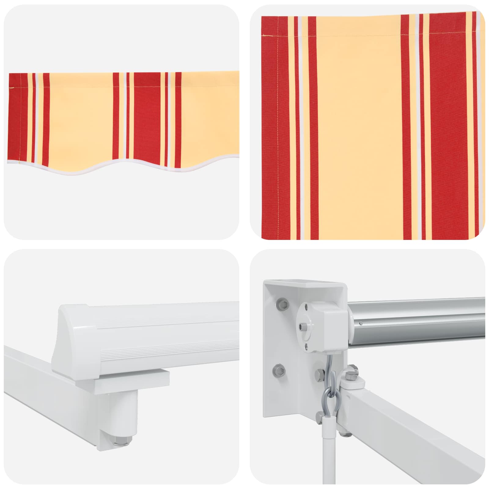 Handbediende luifel met LED's Multikleur 3,5 x 2 m image 7