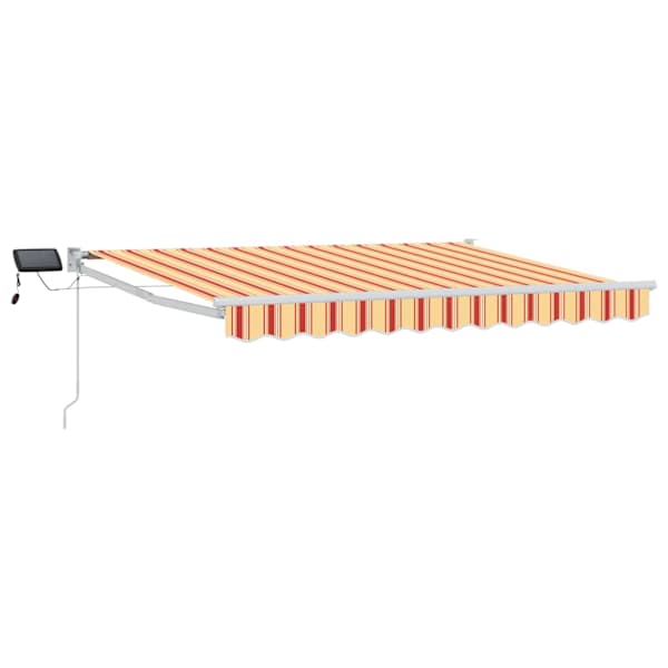 vidaXL K&auml;sitsi juhitav varikatus koos LED-idega 3,5 x 2 m