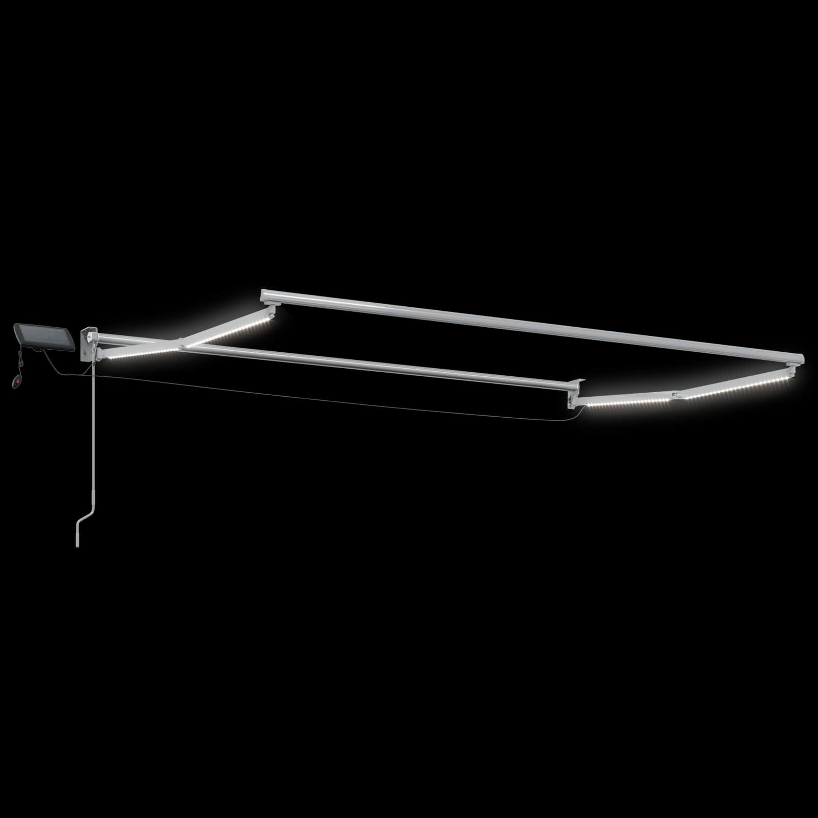 Handbediende luifel met LED's Geel, Grijs en Wit 3,5 x 2 m image 6