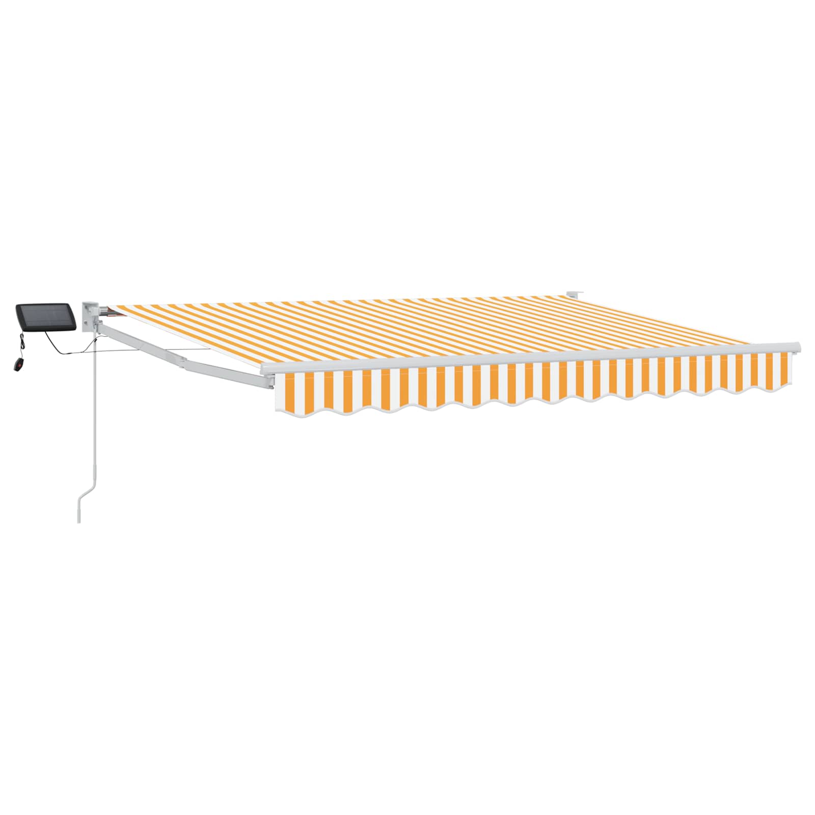 Handbediende luifel met LED's Oranje en Wit 3,5 x 2,5 m image 1