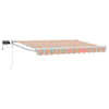 vidaXL K&auml;sitsi juhitav varikatus koos LED-idega 3,5 x 2,5 m