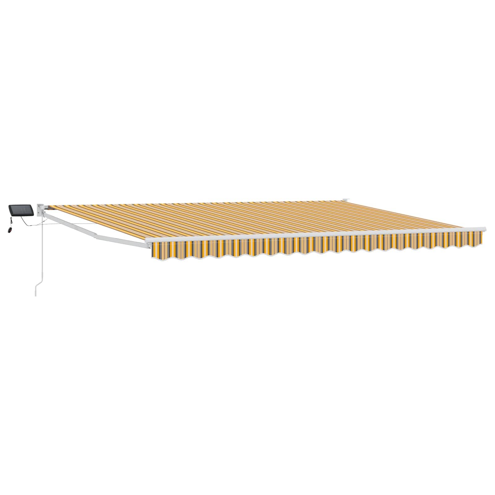 Handbediende luifel met LED's Geel, Grijs en Wit 5 x 3 m image 2