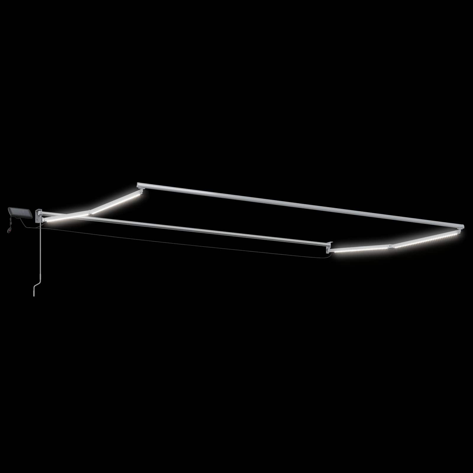 Handbediende luifel met LED's Groen en Geel 5 x 3 m image 4