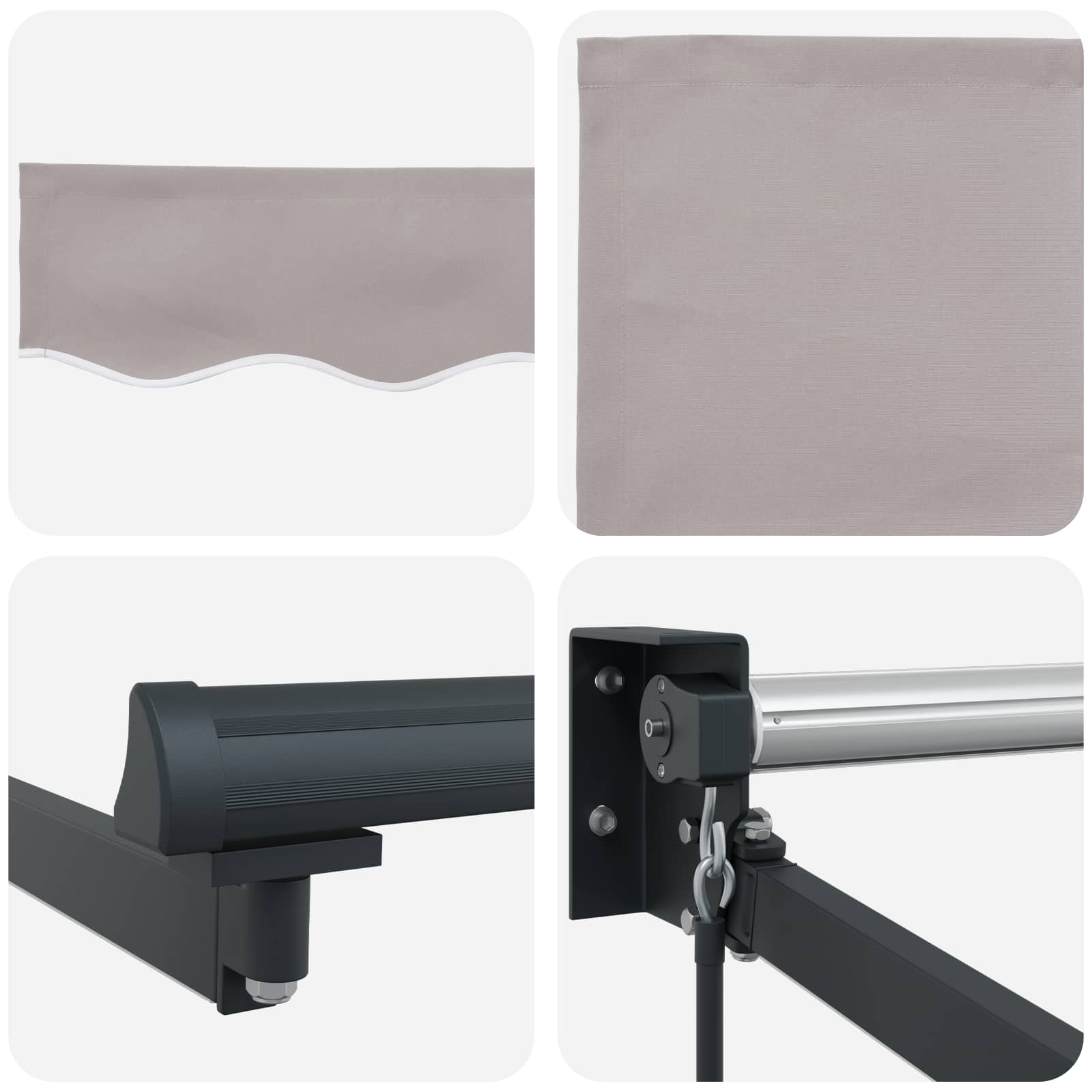 Handbediende luifel met LED's 2,5 x 2 m image 9