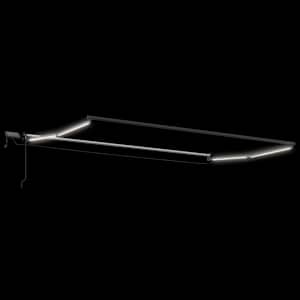 Ruční výsuvná markýza s LED pásky Antracit 4 x 2 m - obrázek 4
