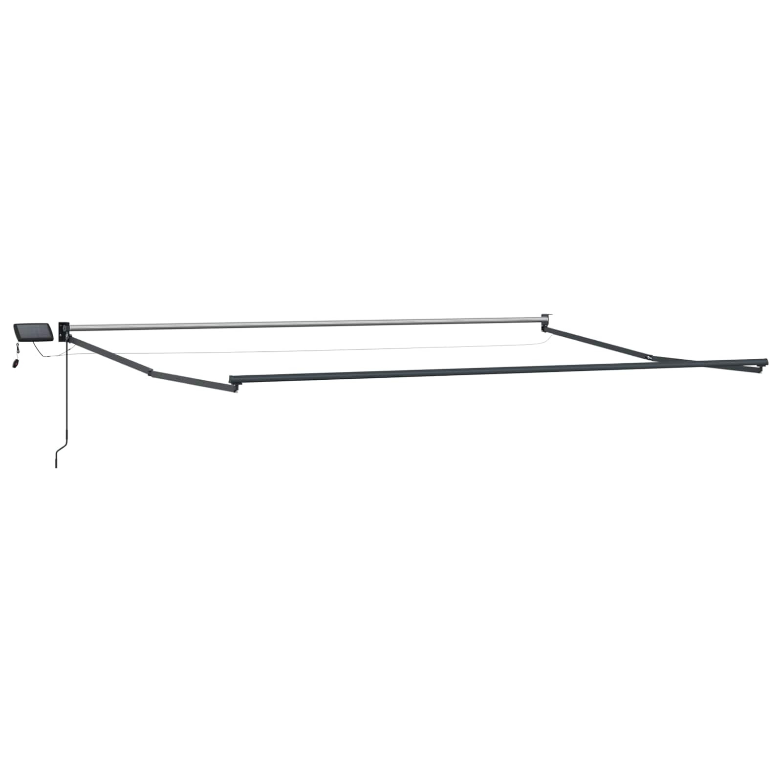 Handbediende luifel met LED's Bruin 4 x 2 m image 2