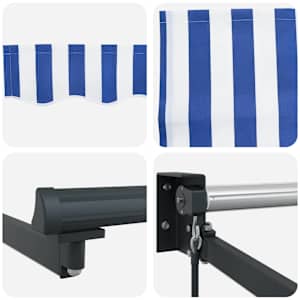 Ruční výsuvná markýza s LED pásky 3,5 x 2,5 m - obrázek 7