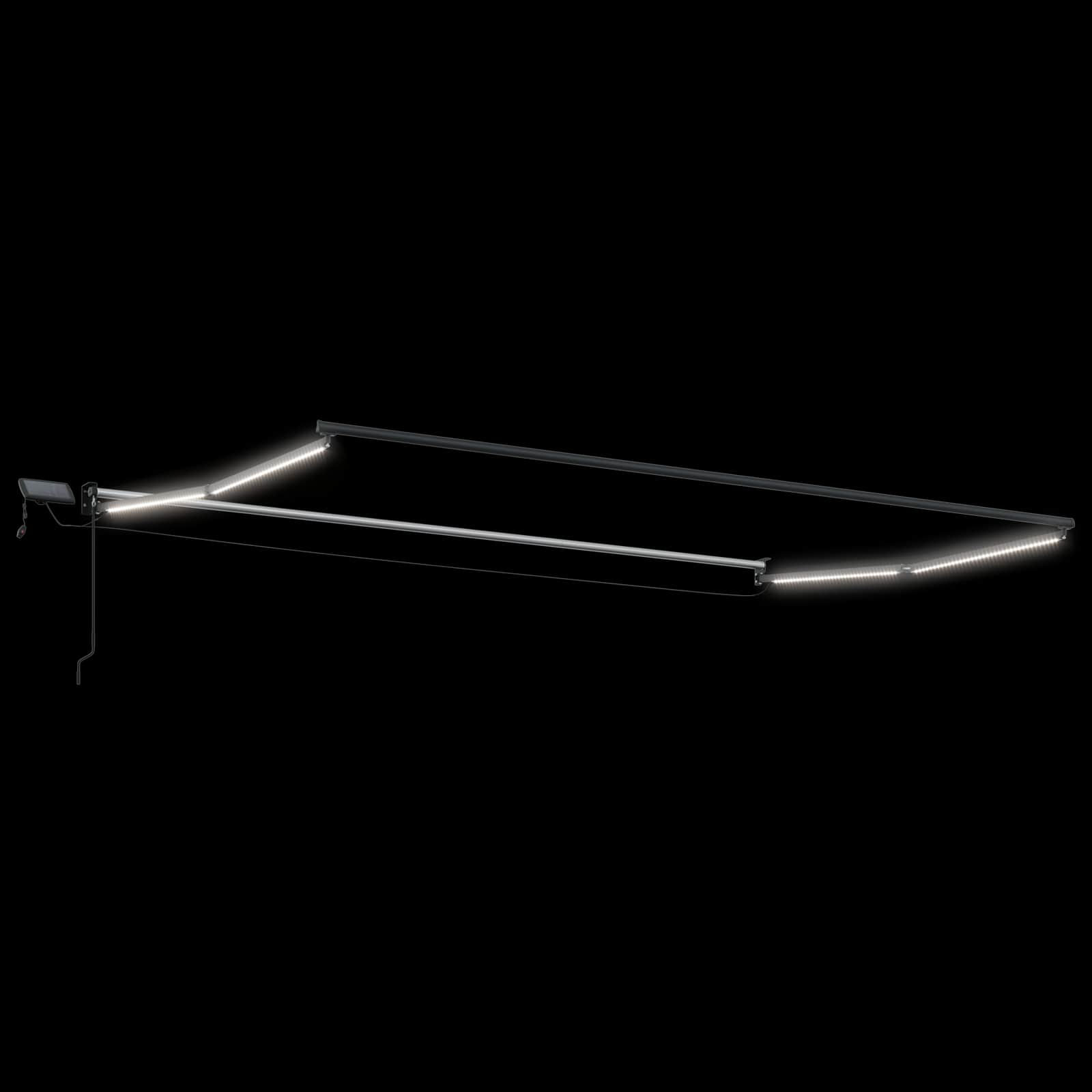 Handbediende luifel met LED's Beige 4,5 × 3 m image 4