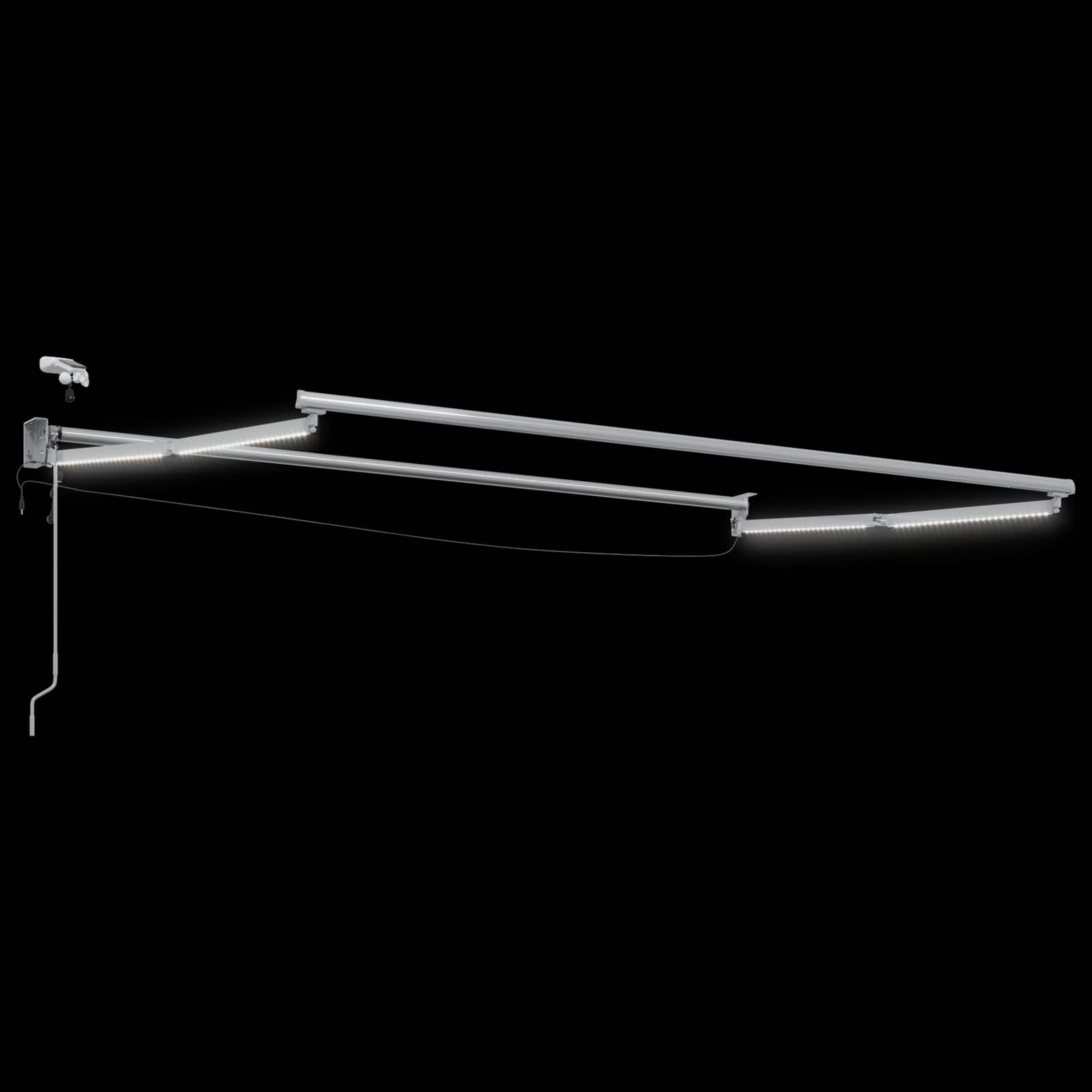 Elektrisch zonnescherm met Rood 3,5 x 2 m Aluminium image 4