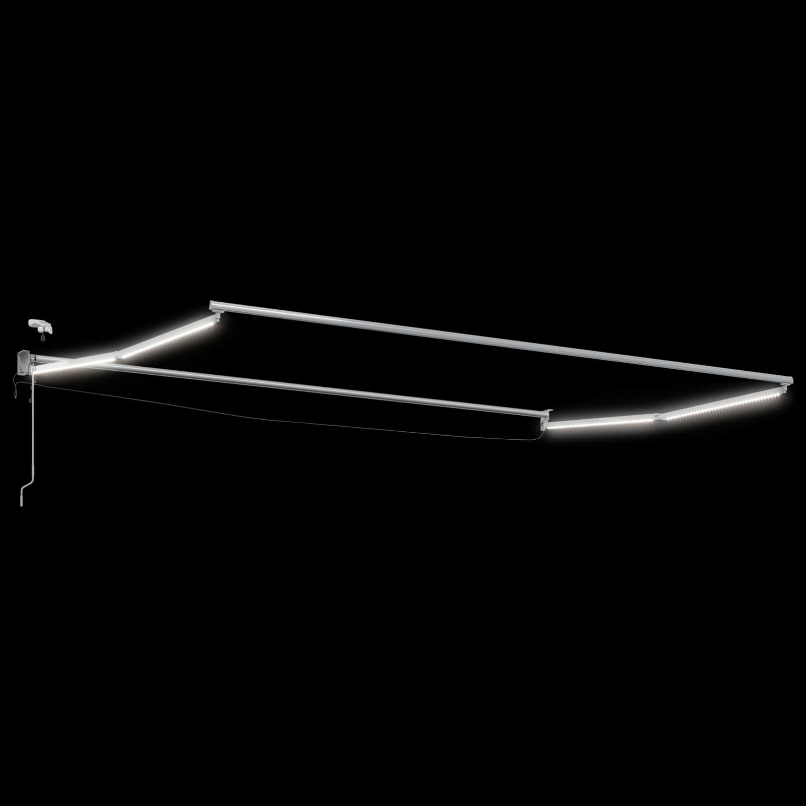 Elektrisch zonnescherm met Oranje en Zwart 4 x 2 m Aluminium image 4