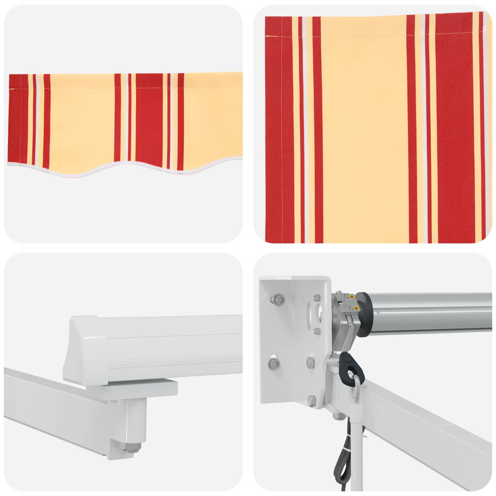 Elektrisch Uittrekbaar Zonnescherm Multikleur 3 x 2,5 m image 9