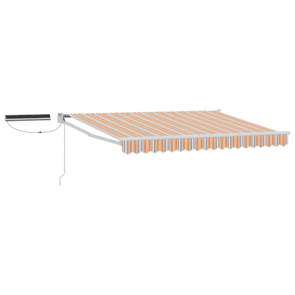 vidaXL Elektriline L&uuml;kandvarikatus Hall, Oranž, Valge 3 x 2,5 m