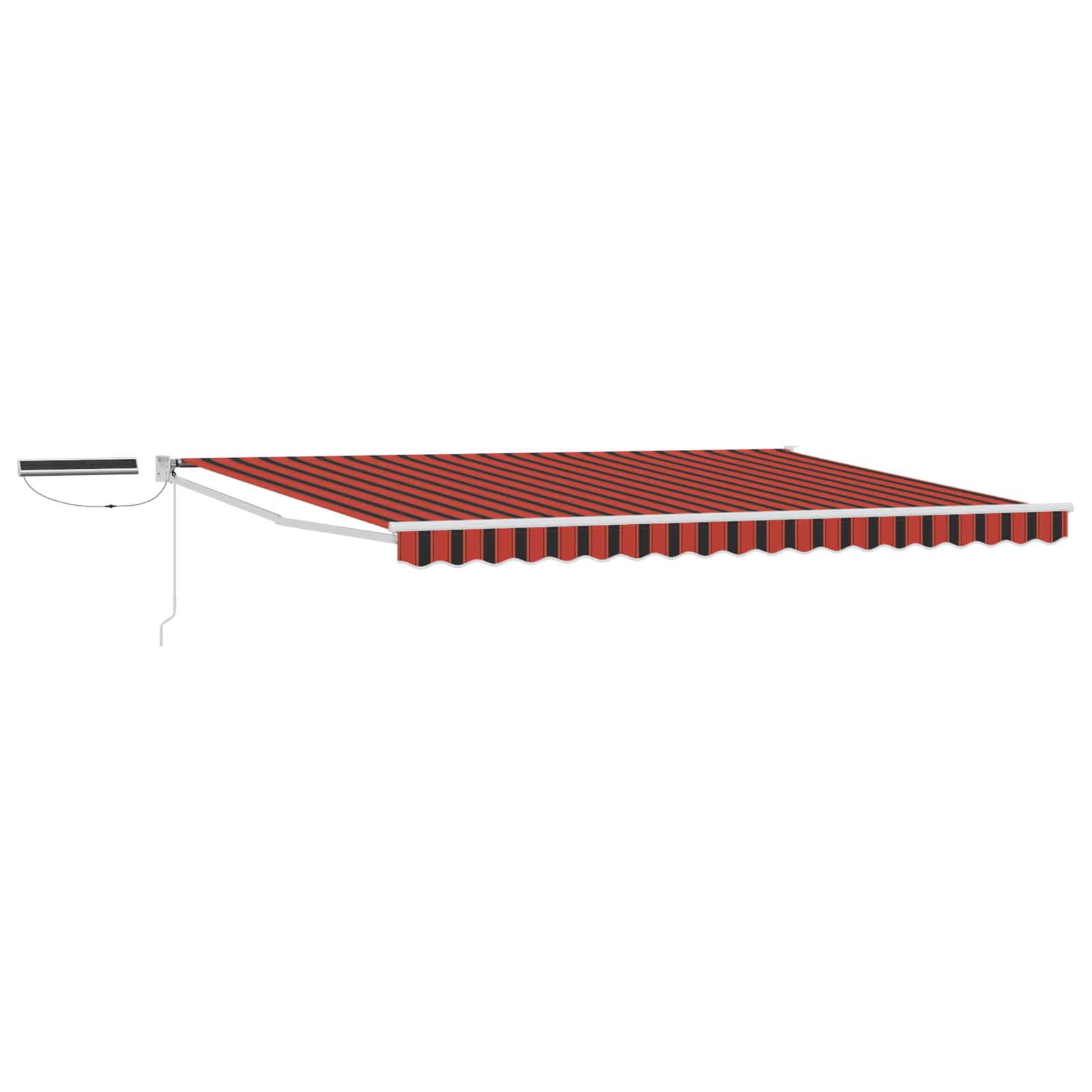 Elektrisch zonnescherm Oranje en Bruin 4,5 × 3 m Aluminium image 1