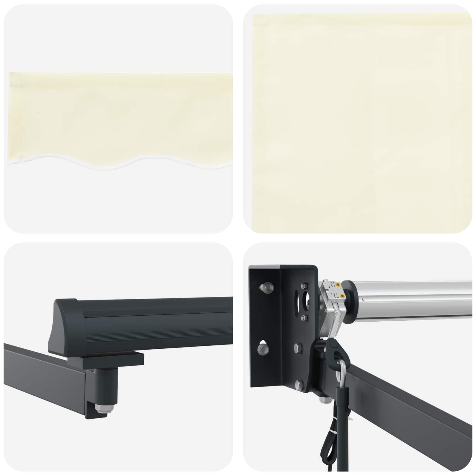 Elektrisch Uittrekbaar Zonnescherm Crème 4,5 × 3 m image 6