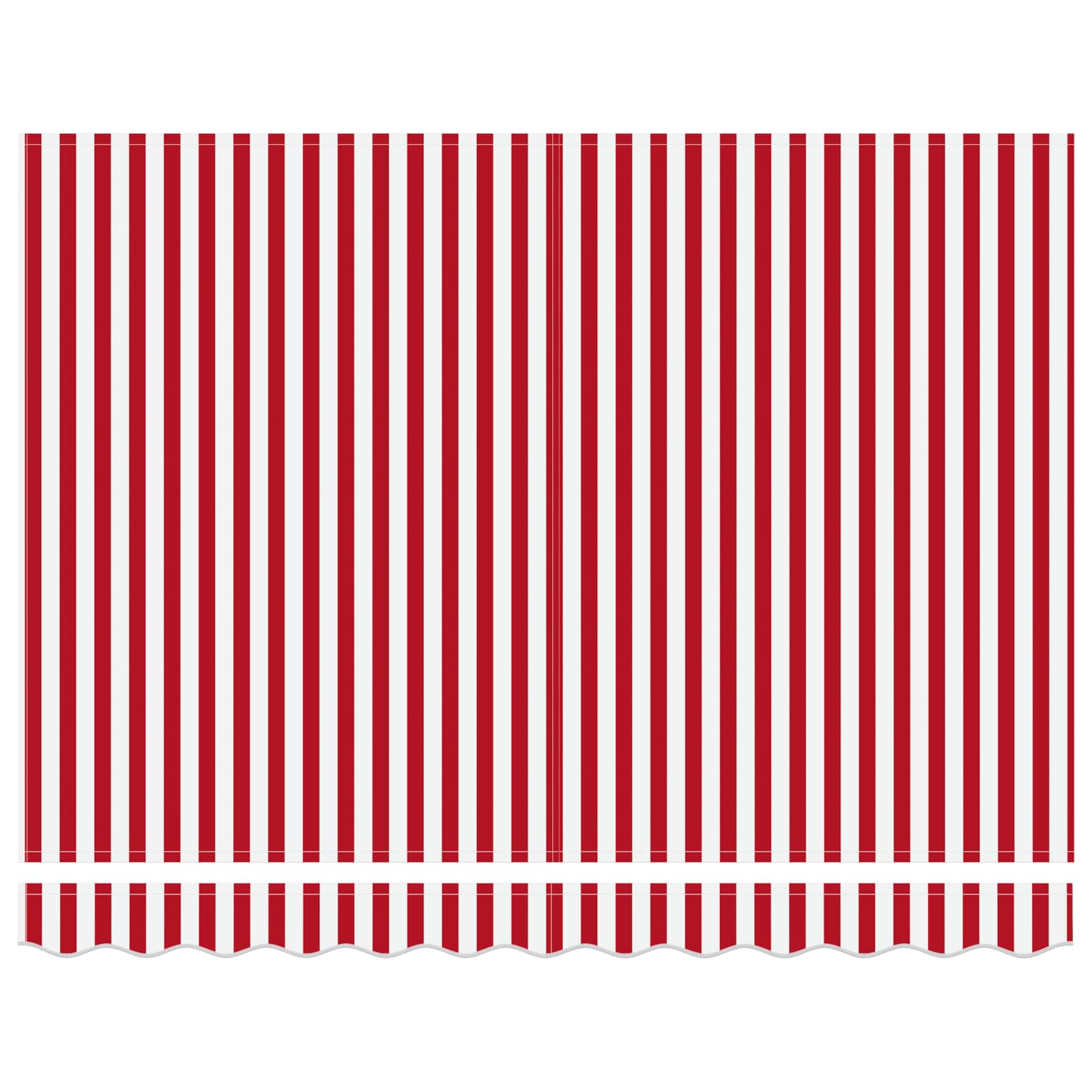 Handmatig uitschuifbare luifel Rood en Wit 3 x 2,5 m image 5