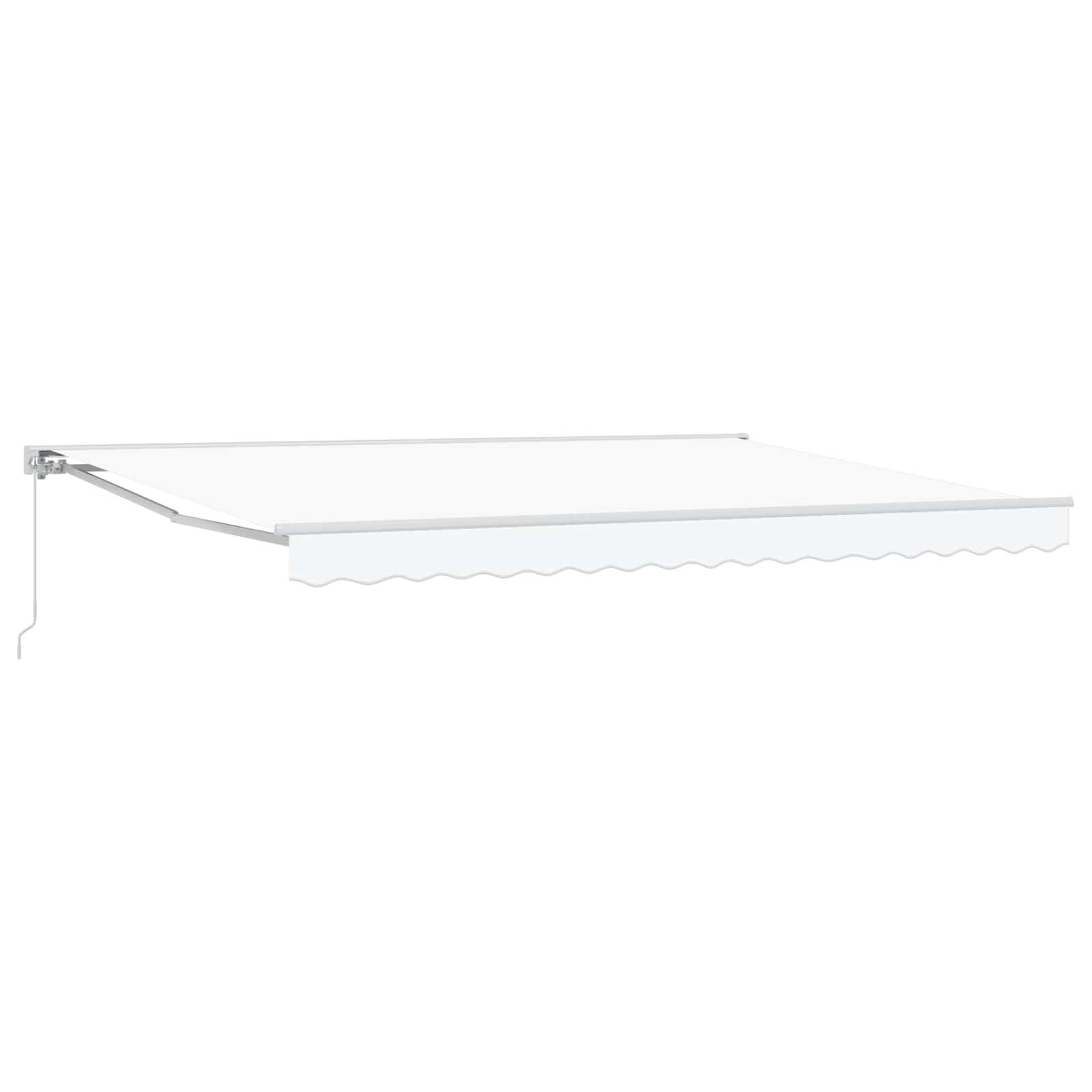 vidaXL Manuell einziehbare Markise Weiß 4 × 3,5 m