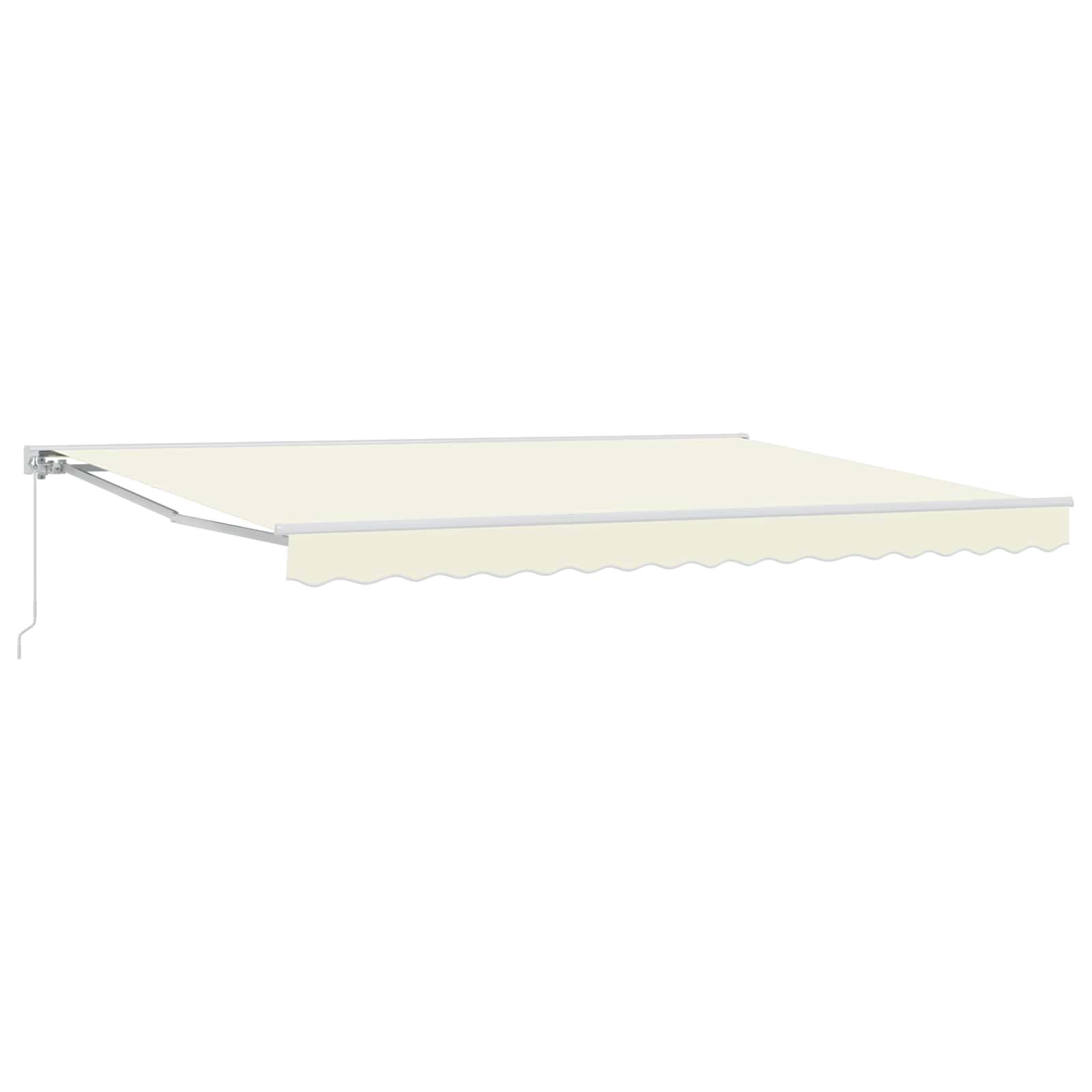 vidaXL Manuell einziehbare Markise Creme 5 x 3 m