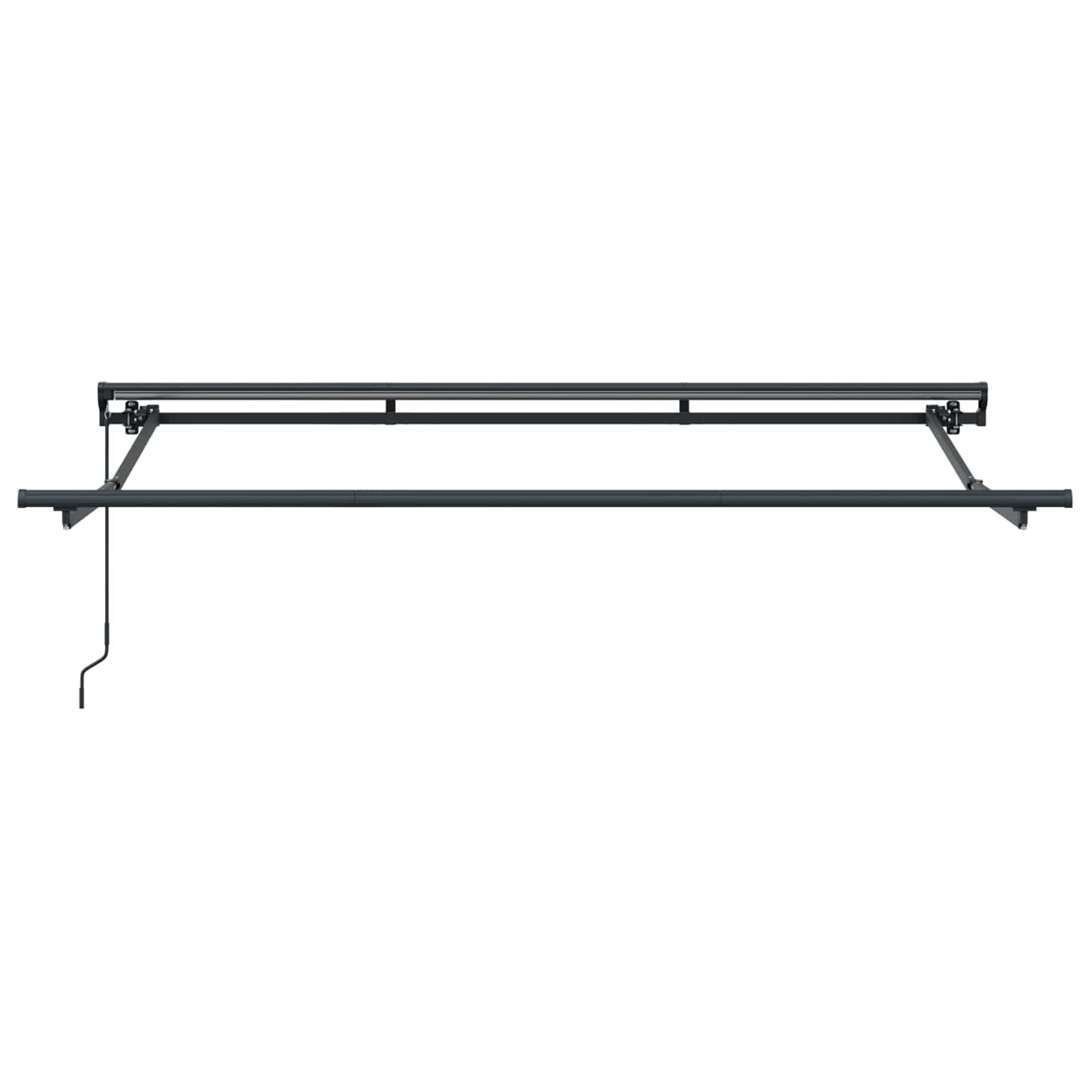 Handmatig uitschuifbare luifel Bordeauxrood 2,5 x 2 m image 4