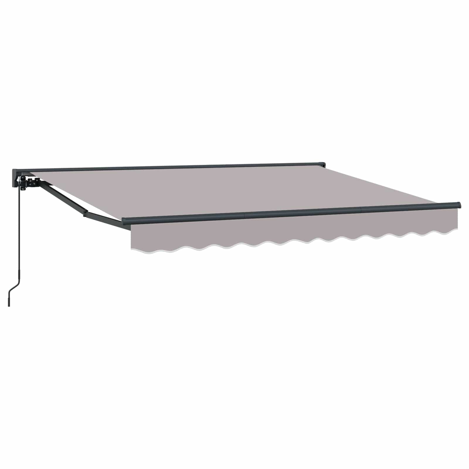 vidaXL Copertină retractabilă manuală Gri deschis 3 x 2 m