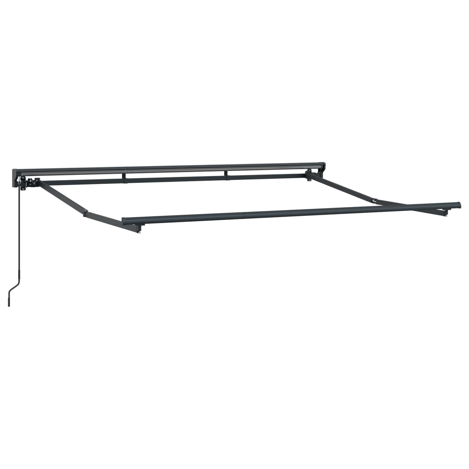 Handmatig uitschuifbare luifel Bordeauxrood 3,5 x 2 m image 2