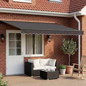 Ročno zložljivo senčilo Antracit 4 × 3,5 m