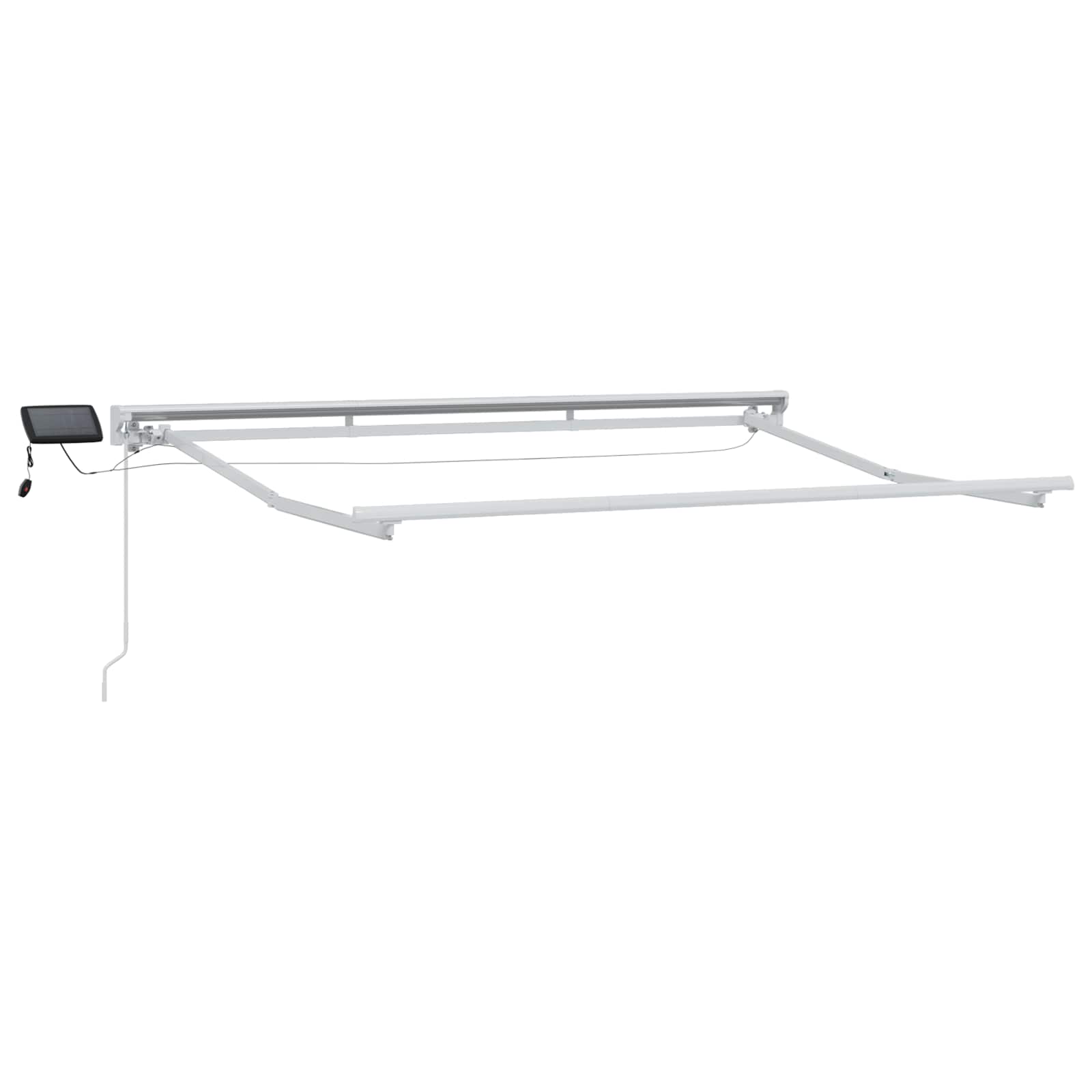 Manuální rám markýzy s LED Krémová a bílá 3,5 x 2 m - obrázek 4