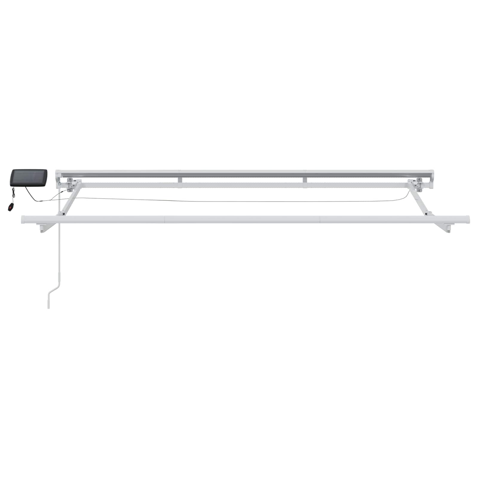 Handmatige Luifelhouder met LED's Geel, Grijs en Wit 3,5 x 2 m image 7